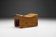 K J Pettersson Pine Stool by K J Pettersson S ner Sweden 1970s - 4136509