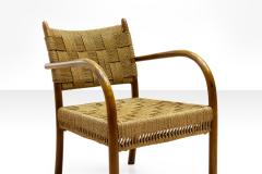 K Scr der K Scr der armchair model 1459 in Beech and Woven Papercord Denmark 1938 - 922038