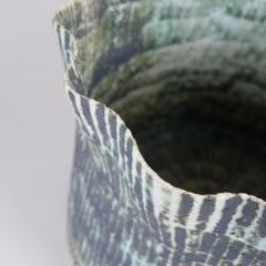 KATI TUOMINEN NIITTYL A Green Black Ceramic Art Basket The Forest Series 2 Kati Tuominen Niittyl  - 4459356