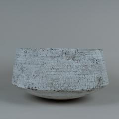 KATI TUOMINEN NIITTYL White Basket The Winter Series Ceramic Art Piece by Kati Tuominen Niittyl  - 4459364