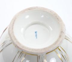 KPM Porcelain Covered Centerpiece Vase Ribbon Decoration Germany Circa 1960 - 4793786