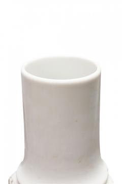 KPM West German Mid Century Raised Medallion and Spiral Pattern White Porcelain - 4671382