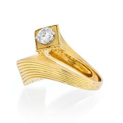 KUTCHINSKY 18K YELLOW GOLD BYPASS DIAMOND 1 60CTS RING - 2363221