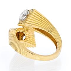 KUTCHINSKY 18K YELLOW GOLD BYPASS DIAMOND 1 60CTS RING - 2363222