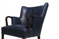 Kaare Klint An Elegant Pair of Rosewood Leather Armchairs by Kaare Klint - 3893943