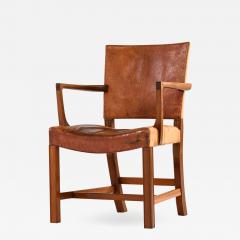 Kaare Klint Armchair Model 3758A The Red Chair Produced by Rud Rasmussen - 2011428