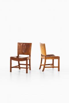 Kaare Klint Dining Chairs Model 3758 The Red Chair Produced by Rud Rasmussen - 1977683