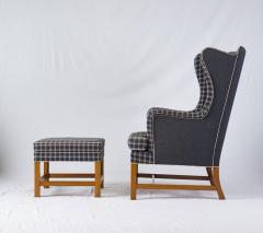 Kaare Klint Kaare Klint Wingback Chair and Stool - 218773