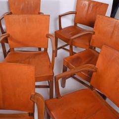 Kaare Klint Kaare Klint set of twelve Red Arm Chairs for Rud Rasmussen - 738483