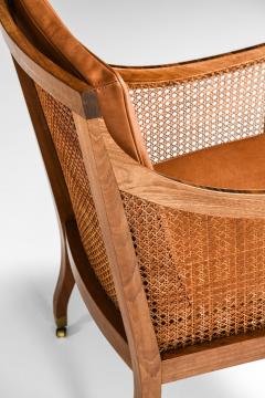 Kaare Klint Pair of Berg re Armchairs in Cane Leather Mahogany by Kaare Klint 1931 - 4596326