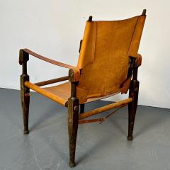 Kaare Klint Pair of Kaare Klint Danish Mid Century Modern Safari Lounge Chairs Rasmussen - 3262391