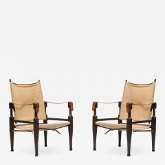 Kaare Klint Safari Chairs Designed by Kaare Klint for Rud Rasmussen 1960s - 1184824