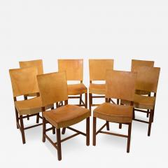 Kaare Klint Set of eight RED dinning chairs by Kaare Klint for Rod Rasmussen - 3728057