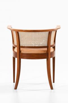 Kaare Klint The Faaborg Chair in Mahogany Cane and Leather by Kaare Klint 1914 - 4399697