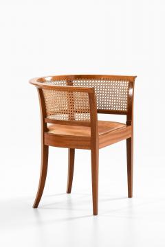 Kaare Klint The Faaborg Chair in Mahogany Cane and Leather by Kaare Klint 1914 - 4399724
