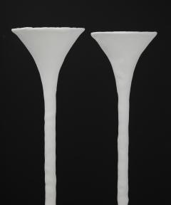 Kacper Dolatowski White Plaster Torchiere Lamp by Kasper Dolatowski - 1255120