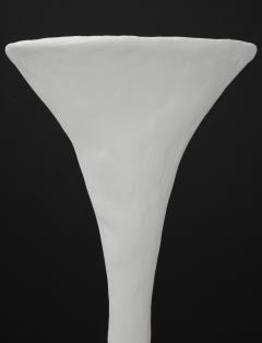 Kacper Dolatowski White Plaster Torchiere Lamp by Kasper Dolatowski - 1255121