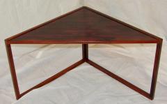 Kai Kristiansen Brazilian Rosewood Nest of Three Tables Attr Kai Kristiansen Denmark 1960 - 937922