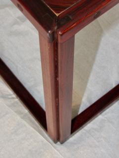 Kai Kristiansen Brazilian Rosewood Nest of Three Tables Attr Kai Kristiansen Denmark 1960 - 937926