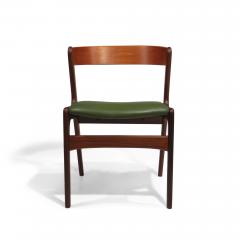 Kai Kristiansen Four Danish Teak Curved Back Dining Chairs - 2824882