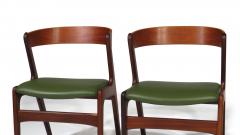 Kai Kristiansen Four Danish Teak Curved Back Dining Chairs - 2824884