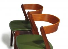 Kai Kristiansen Four Danish Teak Curved Back Dining Chairs - 2824886
