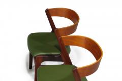 Kai Kristiansen Four Danish Teak Curved Back Dining Chairs - 2824887