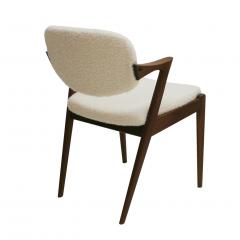 Kai Kristiansen In Style of Kai Kristiansen Danish Walnut Wood Set of Four Chairs - 1271987