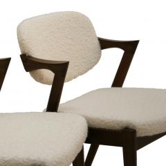 Kai Kristiansen In Style of Kai Kristiansen Danish Walnut Wood Set of Four Chairs - 1271988