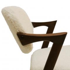 Kai Kristiansen In Style of Kai Kristiansen Danish Walnut Wood Set of Four Chairs - 1271994