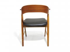 Kai Kristiansen Kai Kristiansen Oak and Teak Curved Back Dining Chairs - 3342011