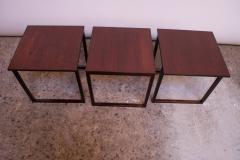 Kai Kristiansen Kai Kristiansen Rosewood Cube of Three Interlocking Nesting Tables - 1897361