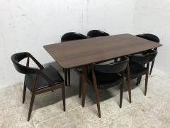 Kai Kristiansen Kai Kristiansen Set of Six Teak Model 31 Dining Chairs Matching Dining Table - 4182523
