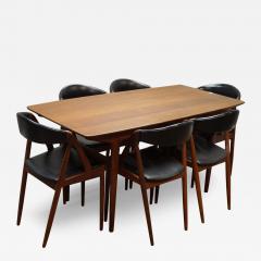 Kai Kristiansen Kai Kristiansen Set of Six Teak Model 31 Dining Chairs Matching Dining Table - 4186647