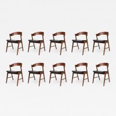 Kai Kristiansen Kai Kristiansen Teak Curved Back Danish Dining Chairs - 3123123