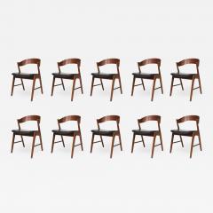 Kai Kristiansen Kai Kristiansen Teak Curved Back Danish Dining Chairs - 3123123