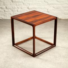 Kai Kristiansen Mid Century Cube Side Table in Rosewood by Kai Kristiansen Danmark 1960s - 3319785