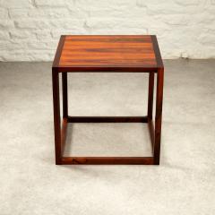 Kai Kristiansen Mid Century Cube Side Table in Rosewood by Kai Kristiansen Danmark 1960s - 3319786