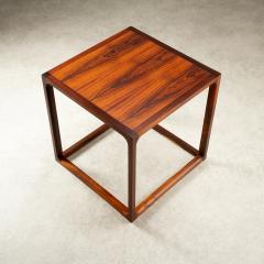 Kai Kristiansen Mid Century Cube Side Table in Rosewood by Kai Kristiansen Danmark 1960s - 3319794