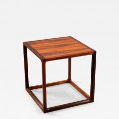 Kai Kristiansen Mid Century Cube Side Table in Rosewood by Kai Kristiansen Danmark 1960s - 3323475