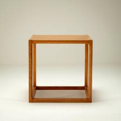 Kai Kristiansen Oak Cube Side Table by Kai Kristiansen for Aksel Kjersgaard Denmark 1960s - 2365506