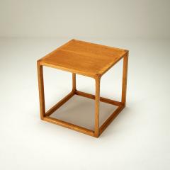 Kai Kristiansen Oak Cube Side Table by Kai Kristiansen for Aksel Kjersgaard Denmark 1960s - 2365507