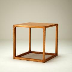 Kai Kristiansen Oak Cube Side Table by Kai Kristiansen for Aksel Kjersgaard Denmark 1960s - 2365508