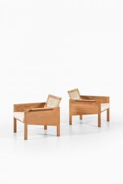 Kai Kristiansen Pair of Easy Chairs in Oak and Cane by Kai Kristiansen 1965 - 4479111