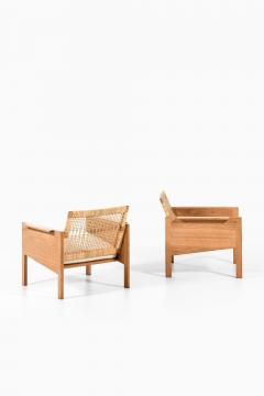 Kai Kristiansen Pair of Easy Chairs in Oak and Cane by Kai Kristiansen 1965 - 4479117