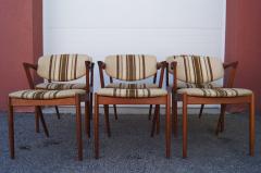 Kai Kristiansen Set of Six Teak Model 42 Chairs by Kai Kristiansen for Schou Andersen - 2576768