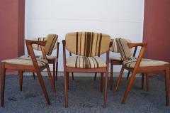 Kai Kristiansen Set of Six Teak Model 42 Chairs by Kai Kristiansen for Schou Andersen - 2576769