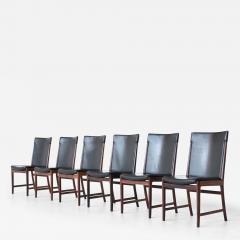 Kai Lyngfeldt Larsen Kai Lyngfeldt Larsen dining chairs in rosewood Soren Willadsen Denmark 1960 - 3717276