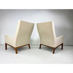 Kai Lyngfeldt Larsen Pair of 1960s Danish Lounge Chairs by Kai Lyngfeldt Larsen - 3180645
