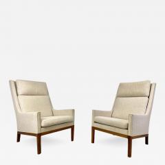 Kai Lyngfeldt Larsen Pair of 1960s Danish Lounge Chairs by Kai Lyngfeldt Larsen - 3183048